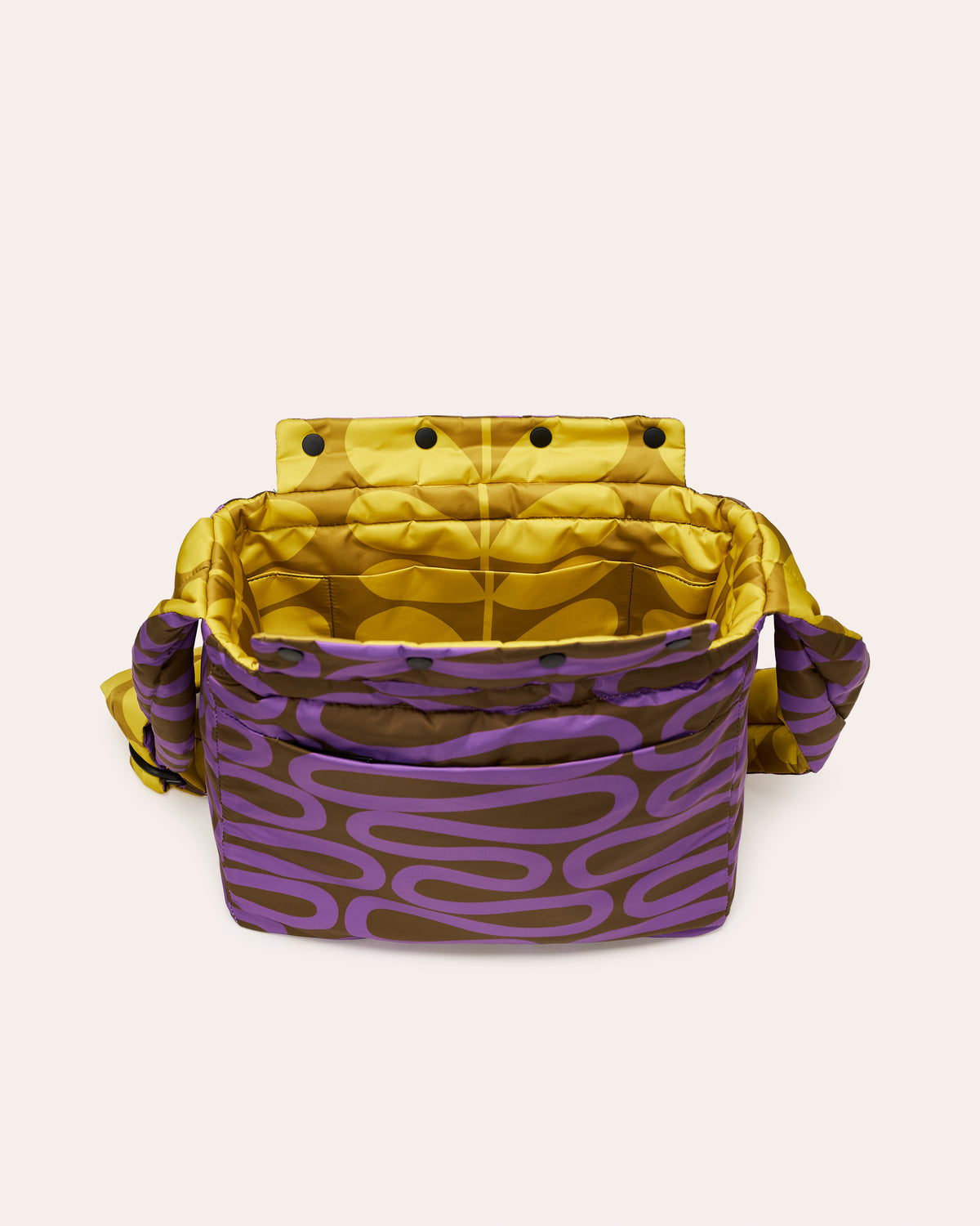 Reversible Puffy Crossbody - Solid Stem Gorse and Heather