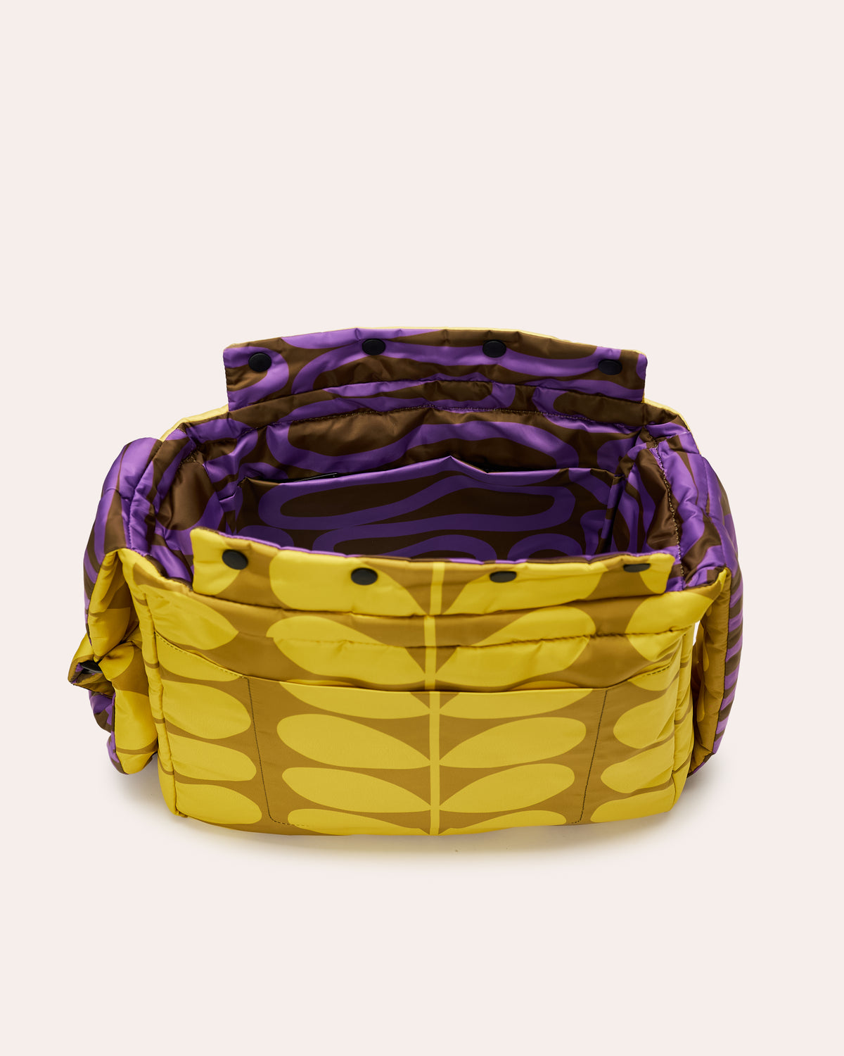 Reversible Puffy Crossbody - Solid Stem Gorse and Heather