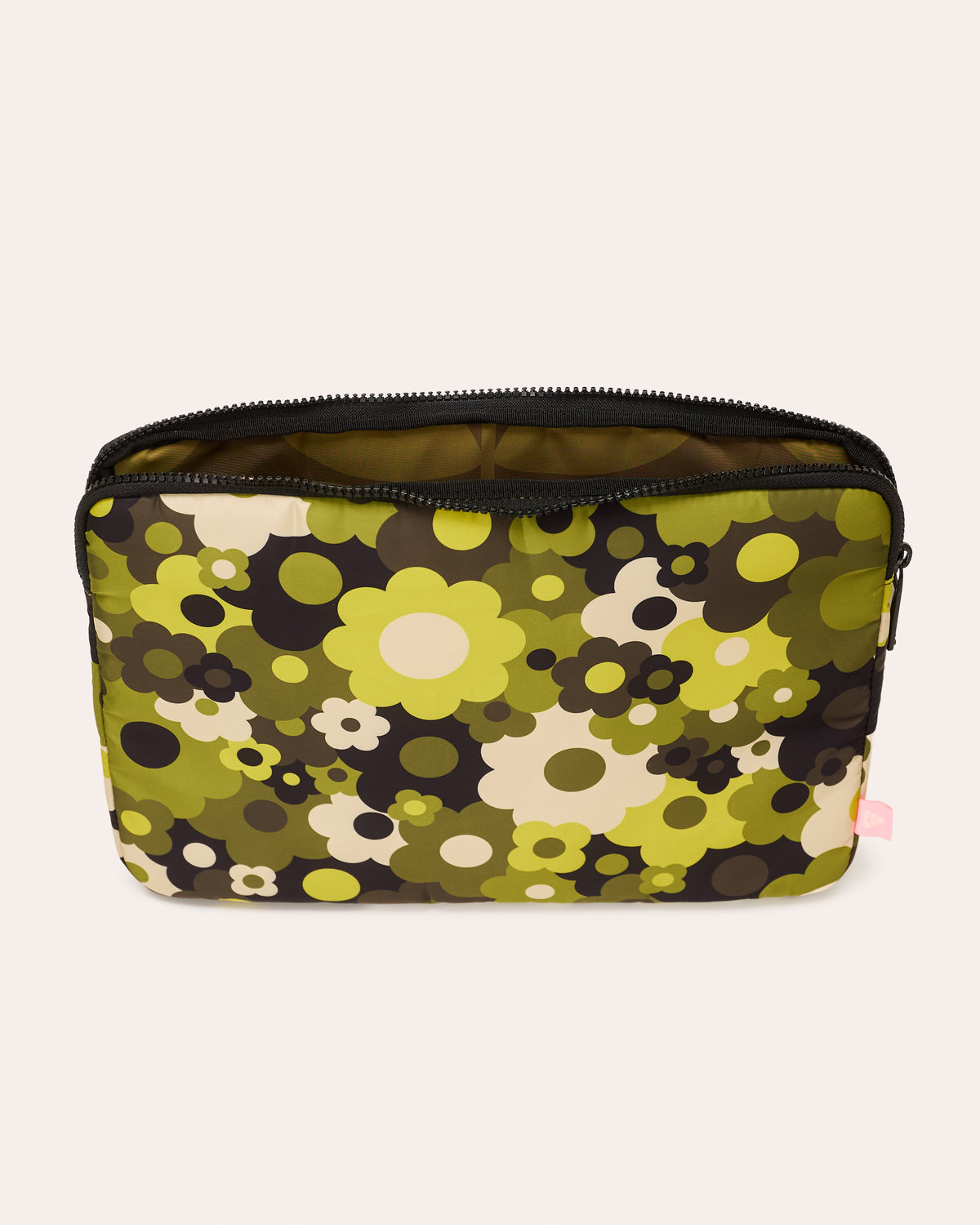 Puffy 13" Laptop Sleeve - Flower Explosion Fern