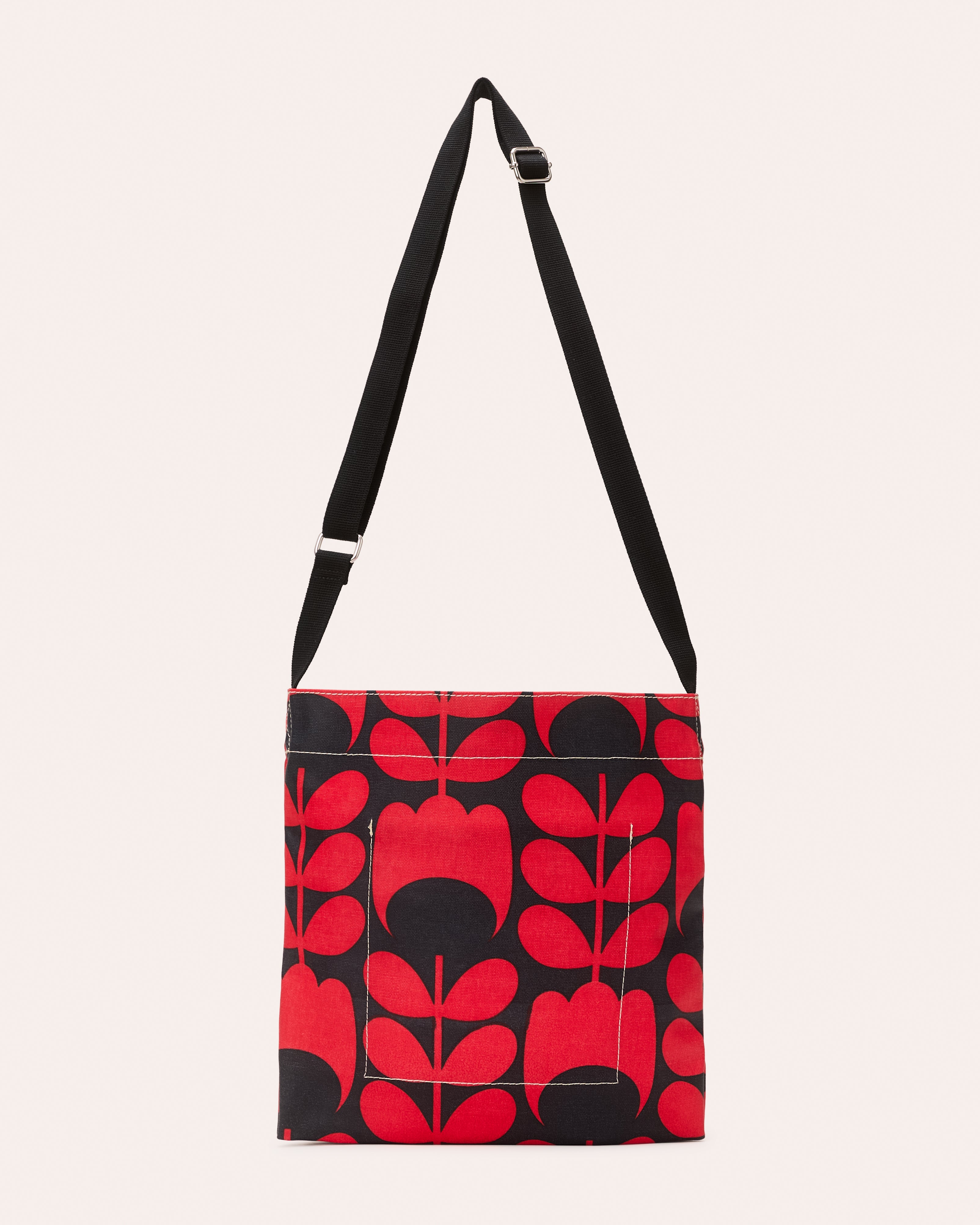 On a Roll Crossbody - Tulip Stem Print Red / Navy