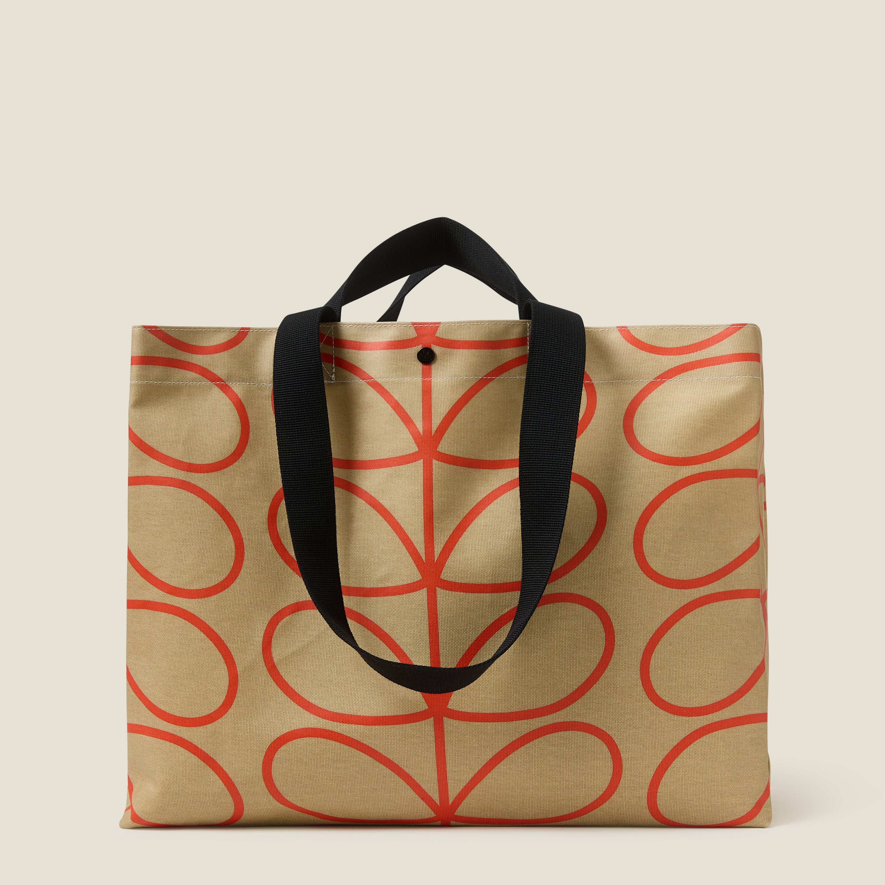 Roll Out Large Tote - Linear Stem Stone