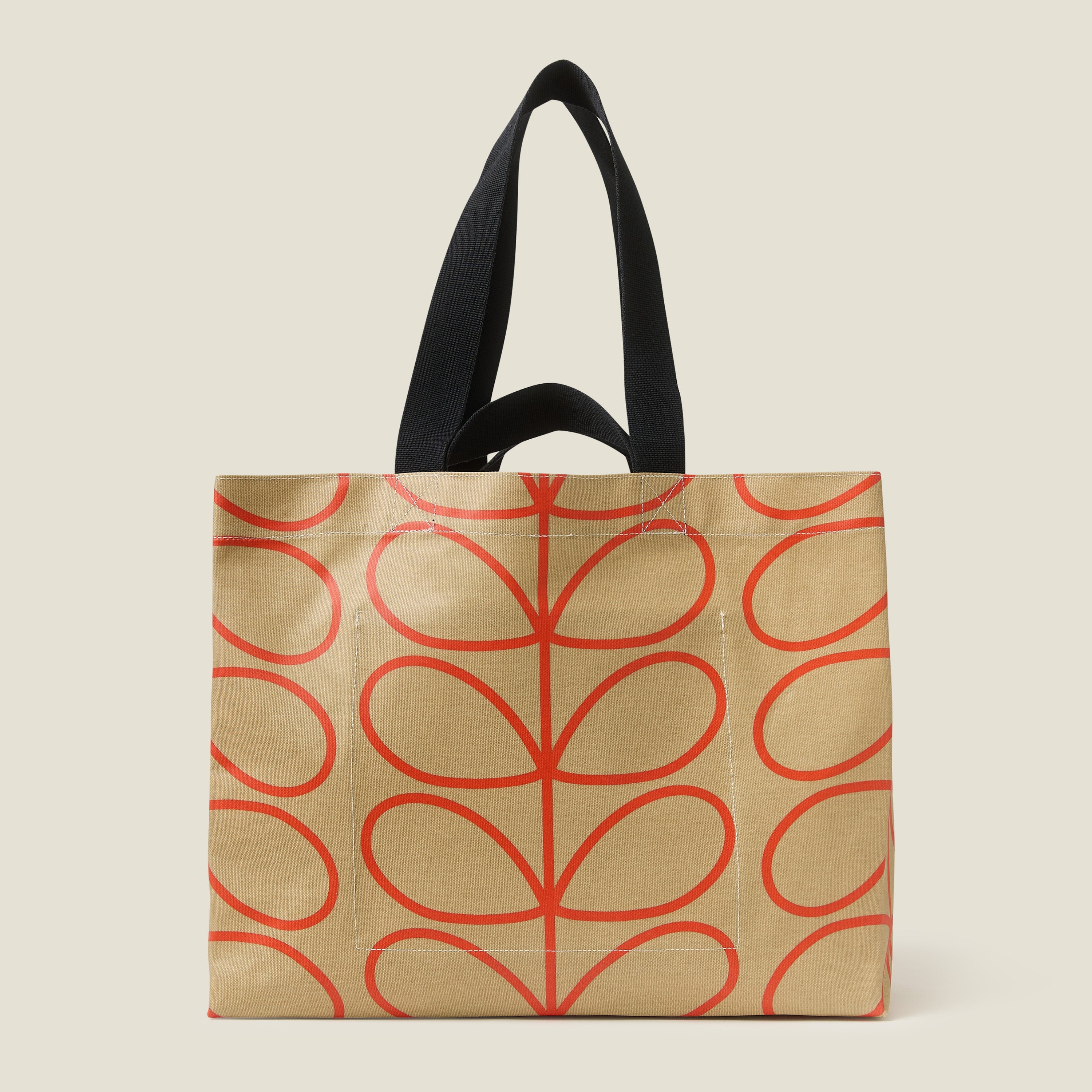 Roll Out Large Tote - Linear Stem Stone