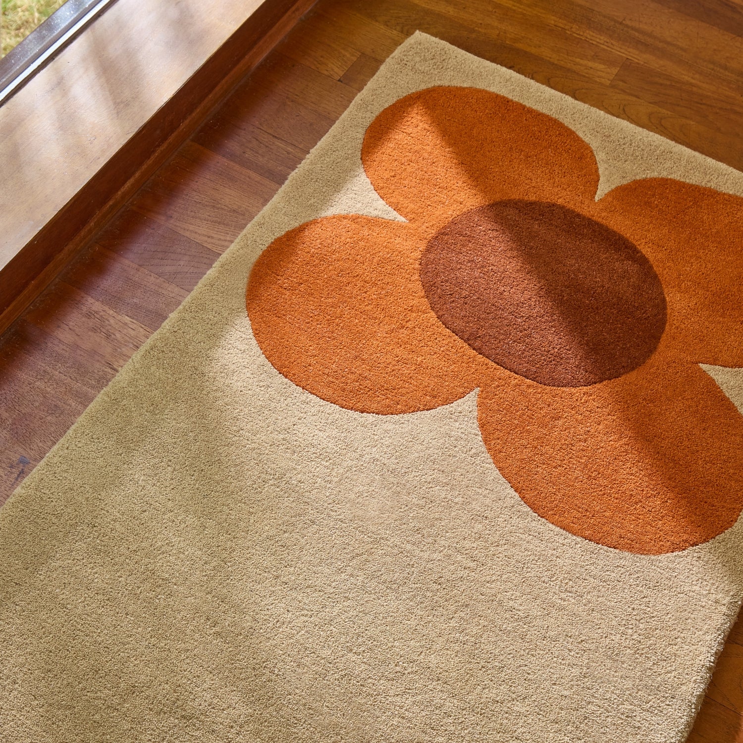 Flower Placement Runner - Pumpkin Ecru