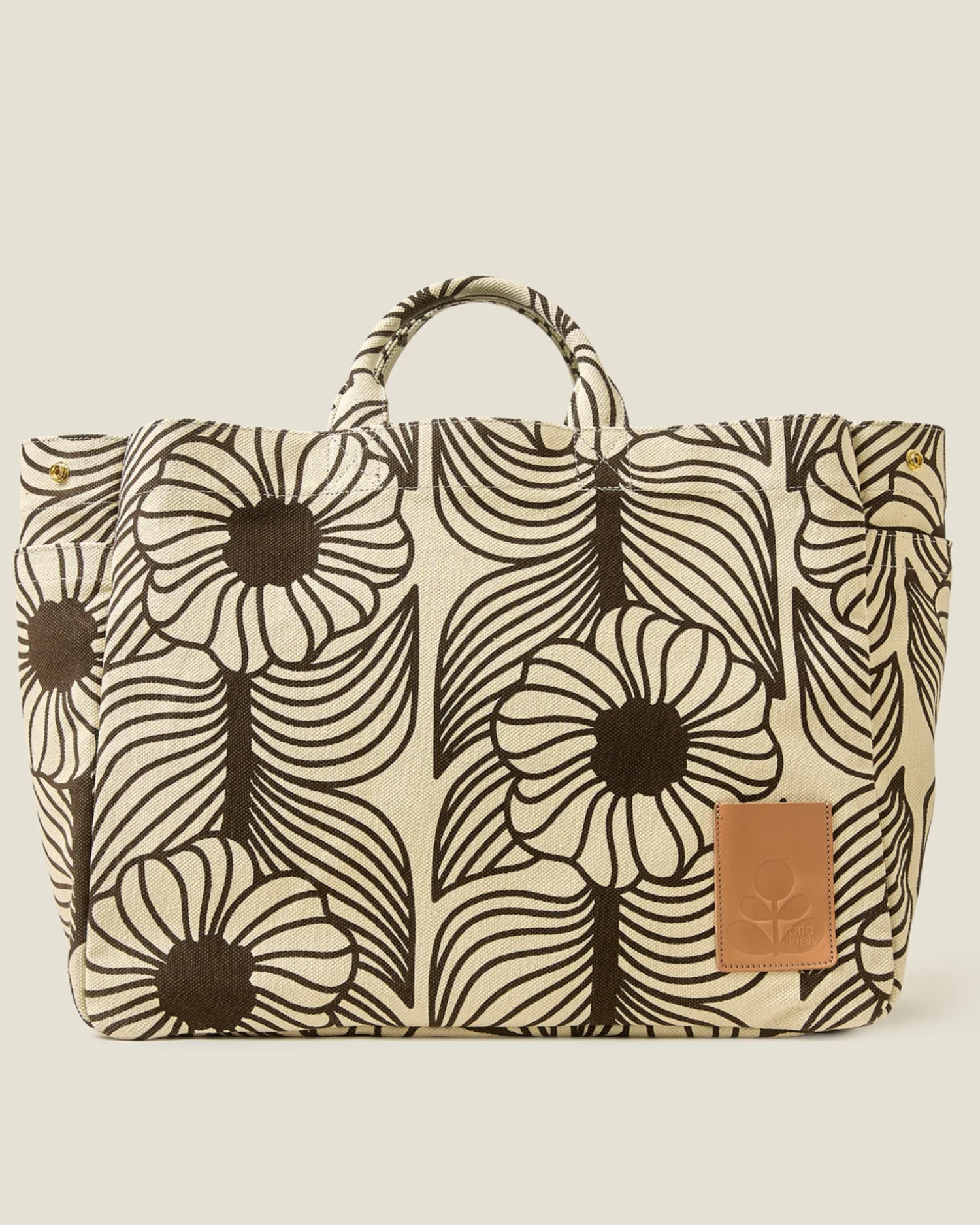 Gable Cotton Canvas XL Tote - Moonflower Desert