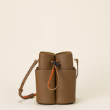 Flower Petal Crossbody - Brown