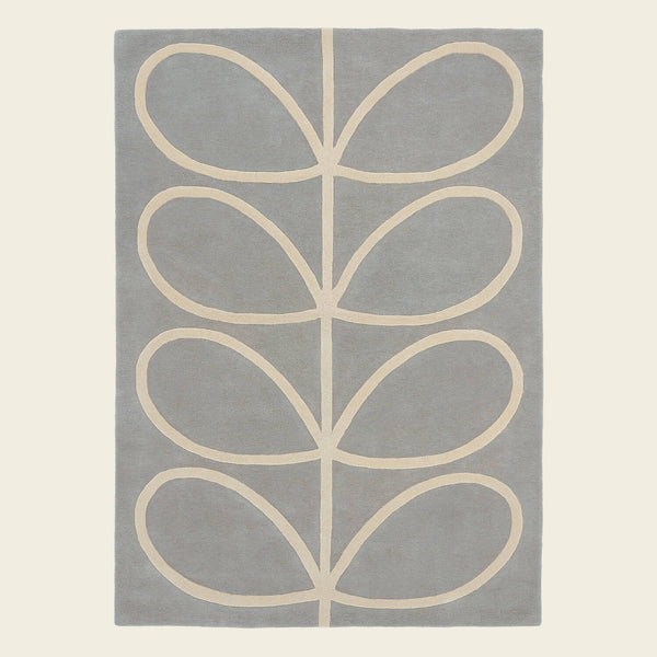 Orla Kiely Giant Linear Stem Rug in Cool Grey