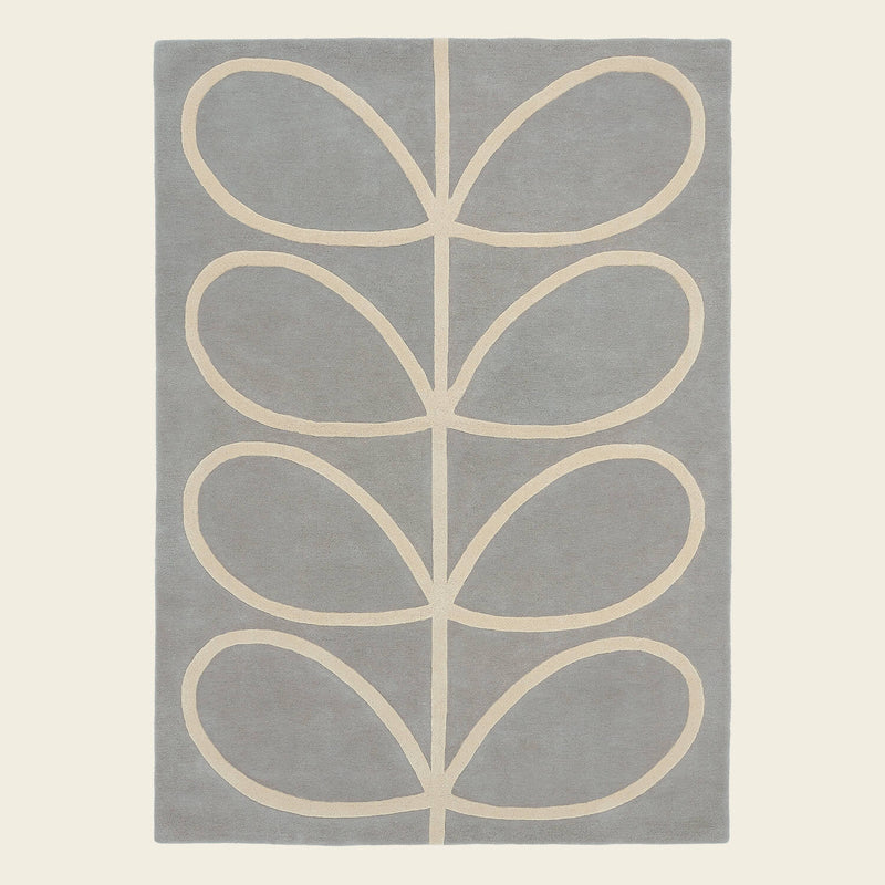 Orla Kiely Giant Linear Stem Rug in Cool Grey