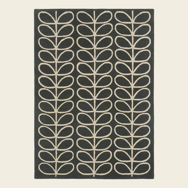 Orla Kiely Linear Stem Slate Rug