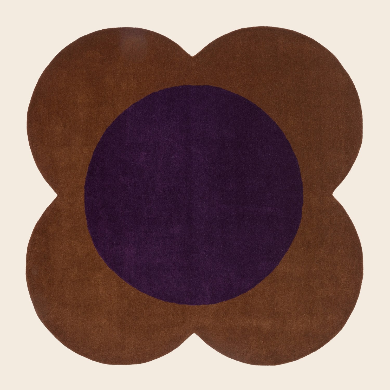 Flower Spot Rug Chestnut/Violet