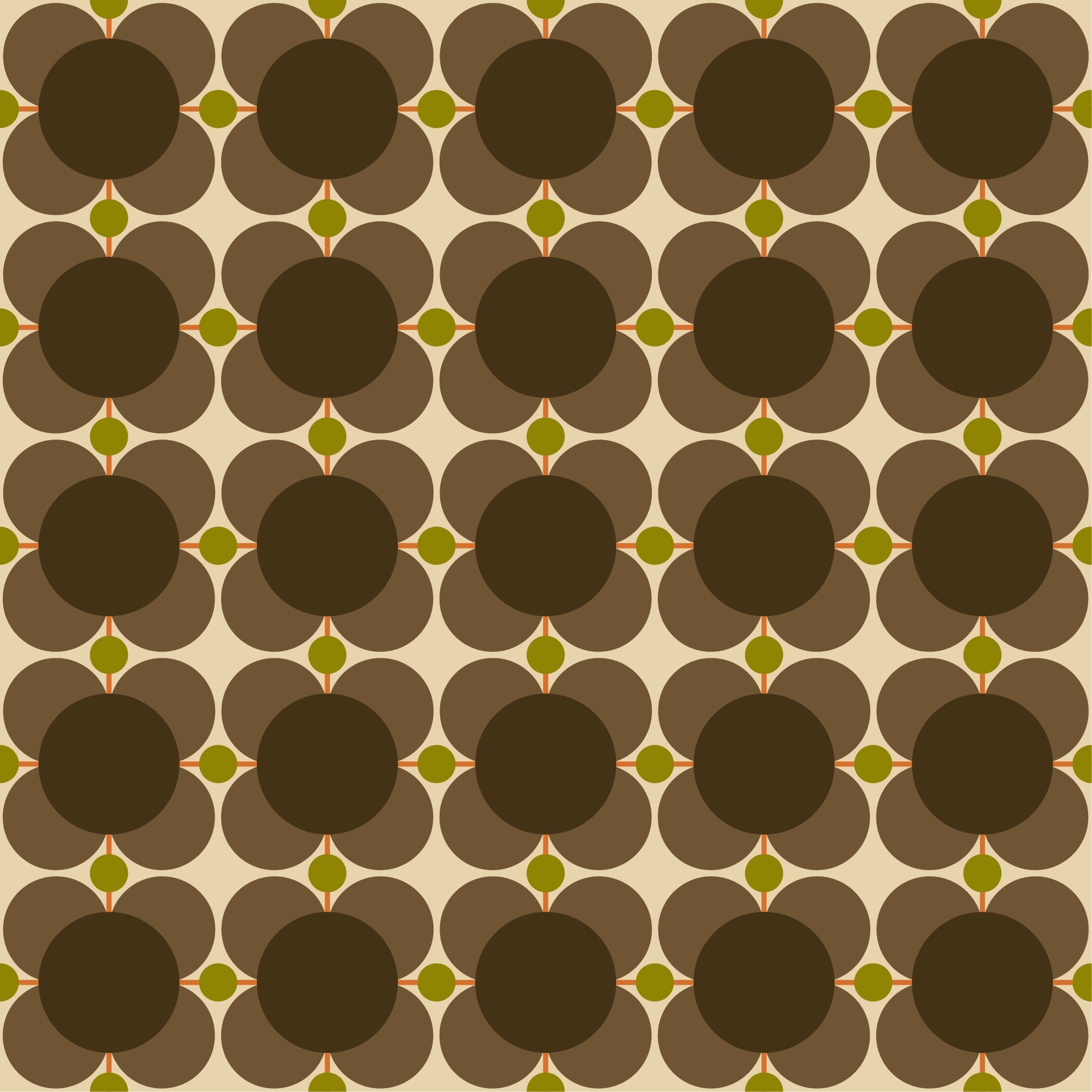 Atomic Flower Mink Wallpaper Sample