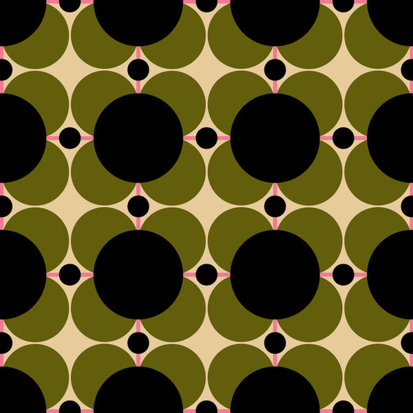 Print square of Orla Kiely Atomic Flower Wallpaper