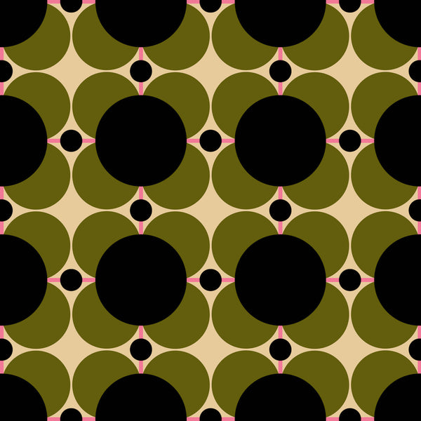 Print square of Orla Kiely Atomic Flower Wallpaper