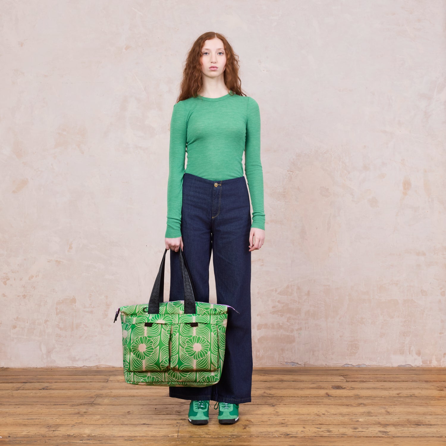 Axis Tote - Moonflower Spring Green