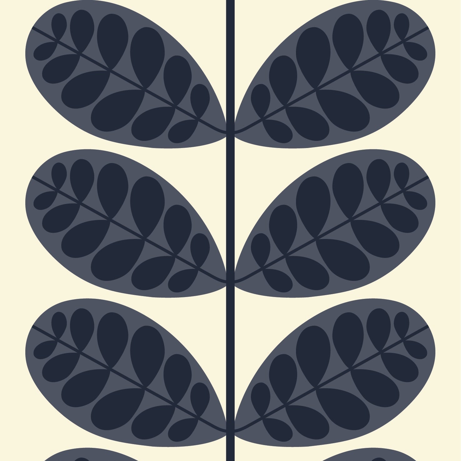 Botanica Denim Wallpaper