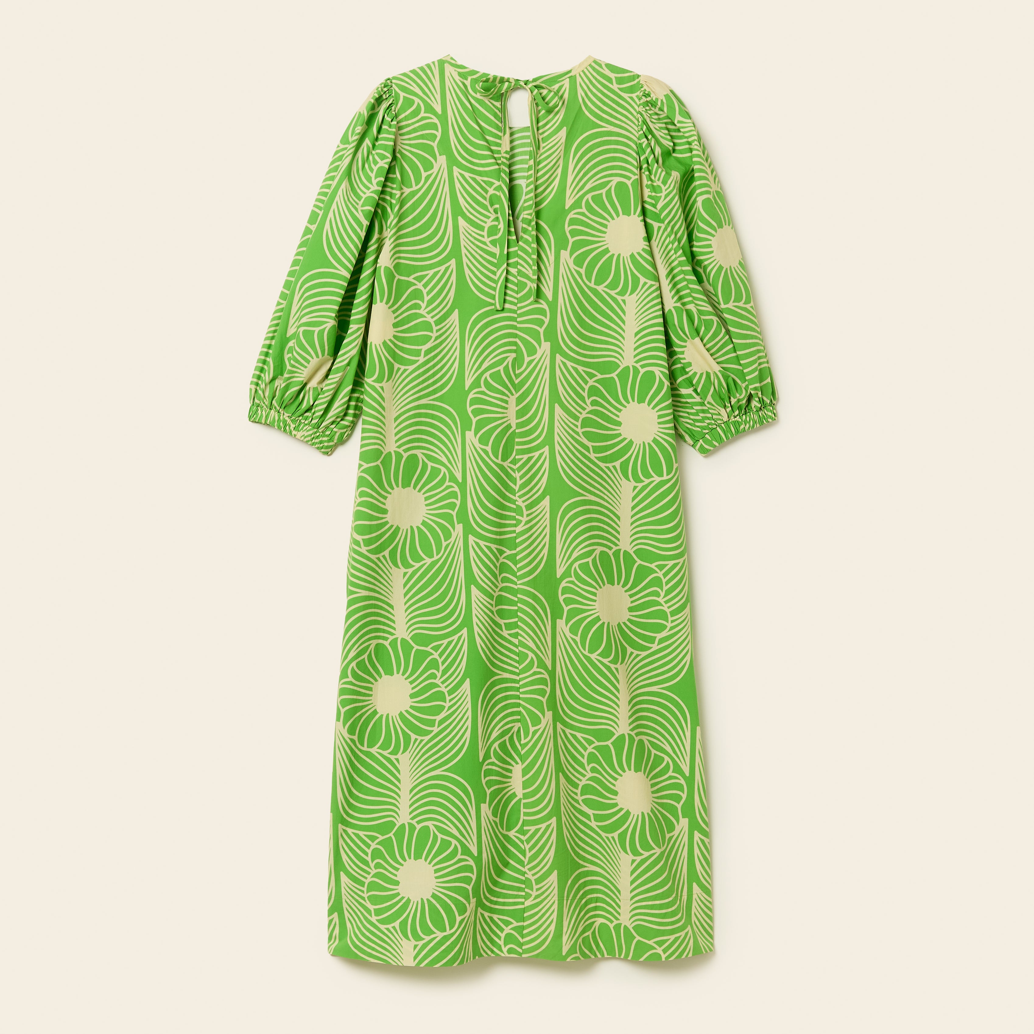 Bella Puff Sleeve Dress Moonflower Spring Green