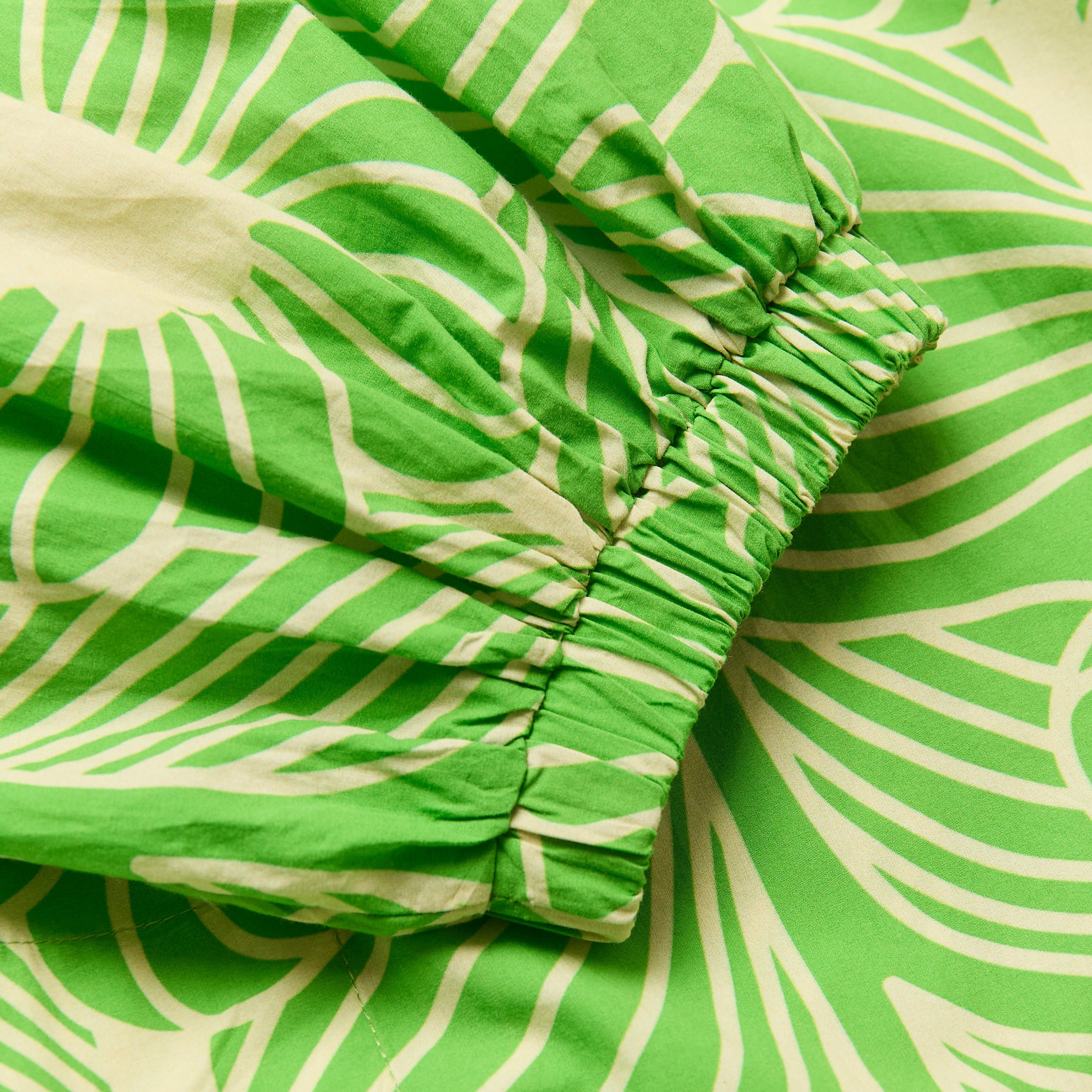 Bella Puff Sleeve Dress Moonflower Spring Green