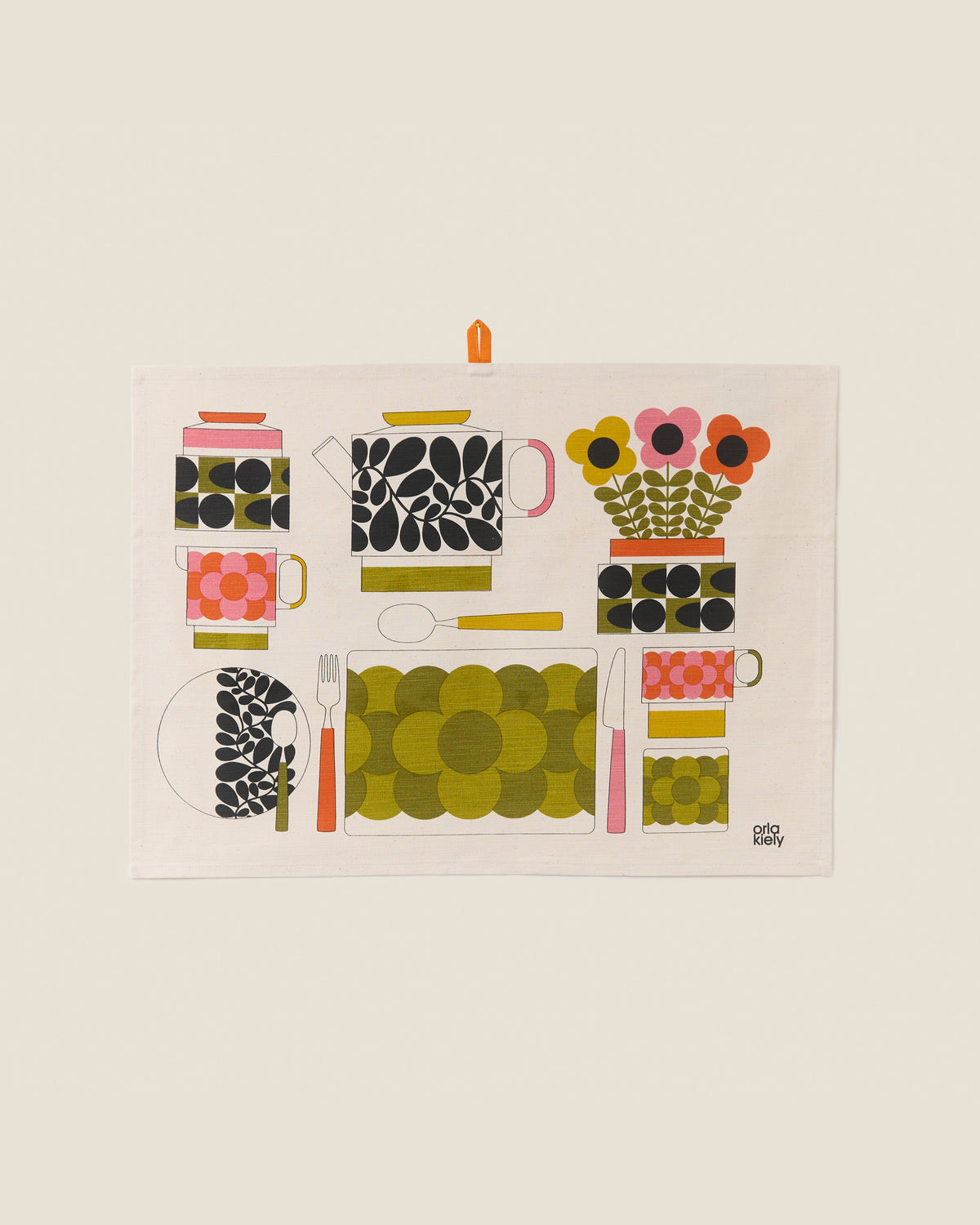 Retro Stripe Set of 2 Tea Towels