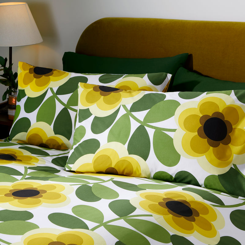 Giant Water Lily Bed Linen Set - Lemon Yellow