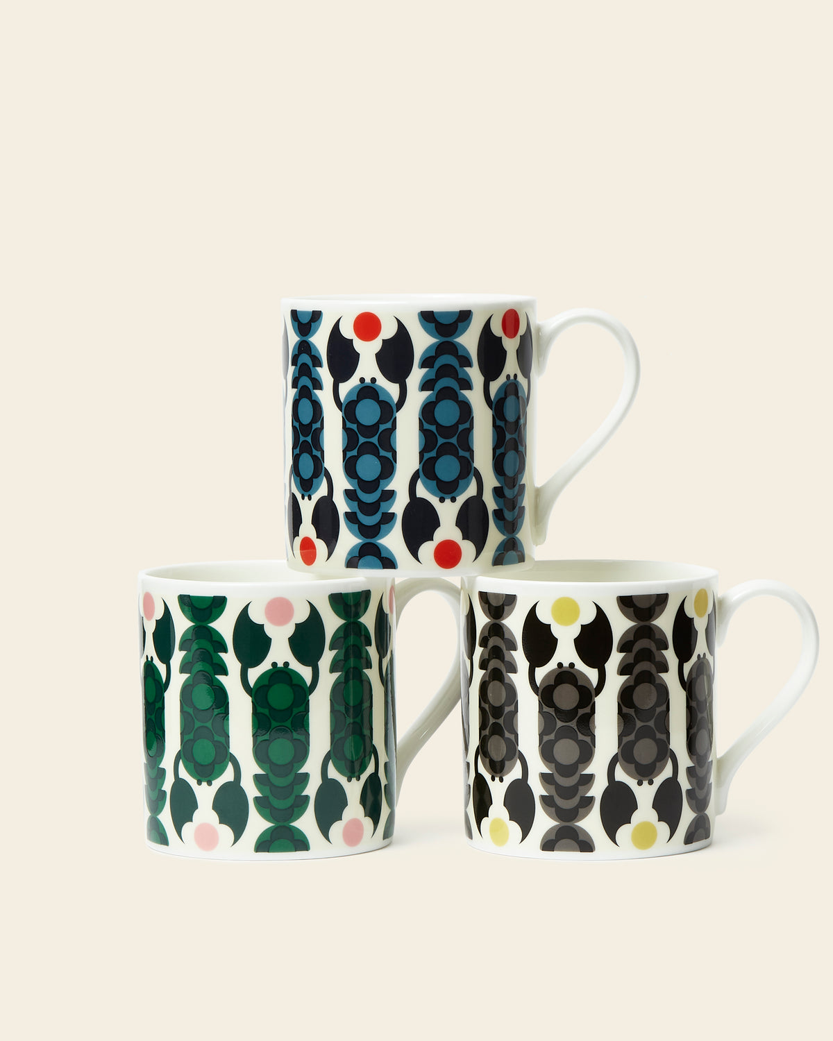 Large Mug Set of 3 - Lobster Pot