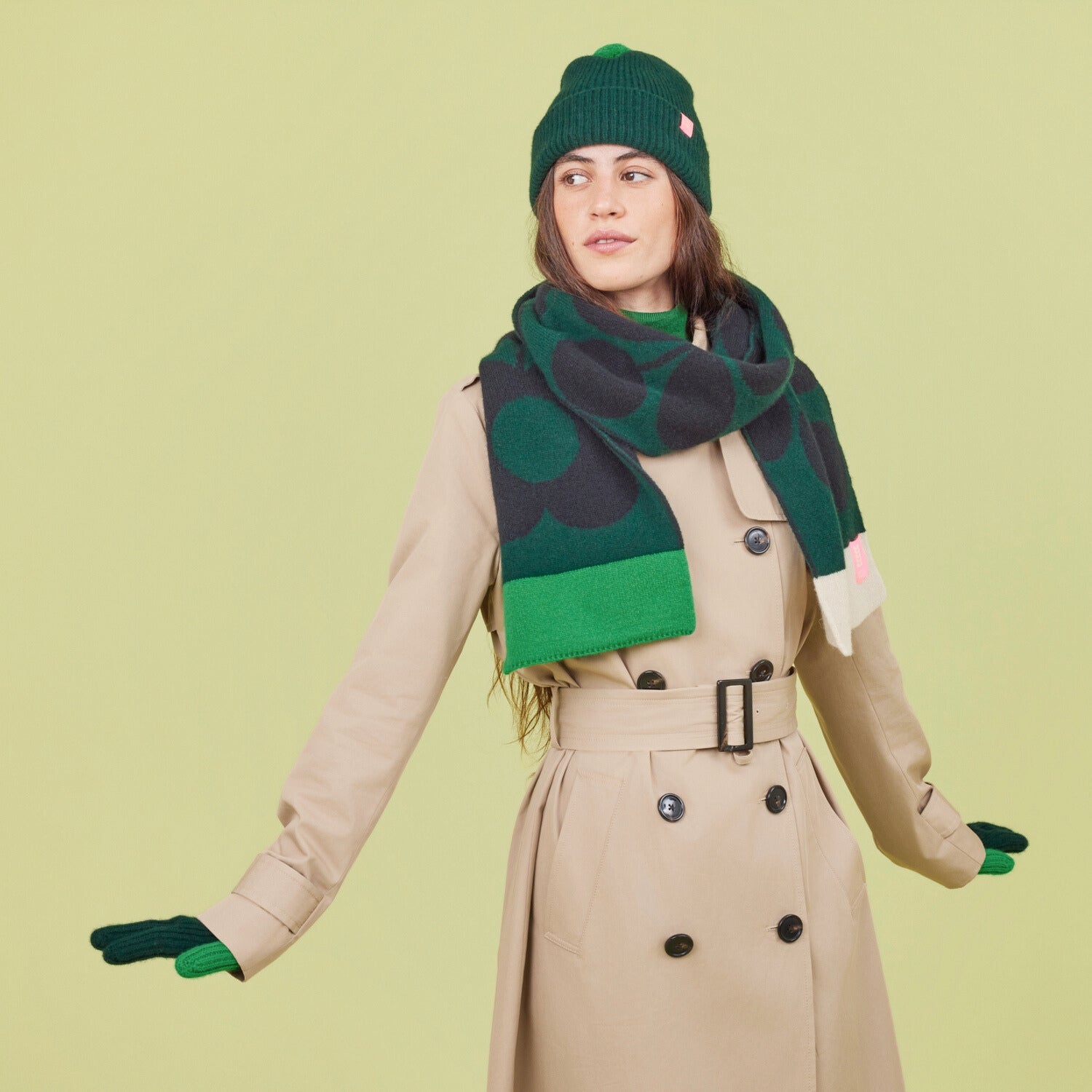 Knitted Accessories Bundle - Forest Black