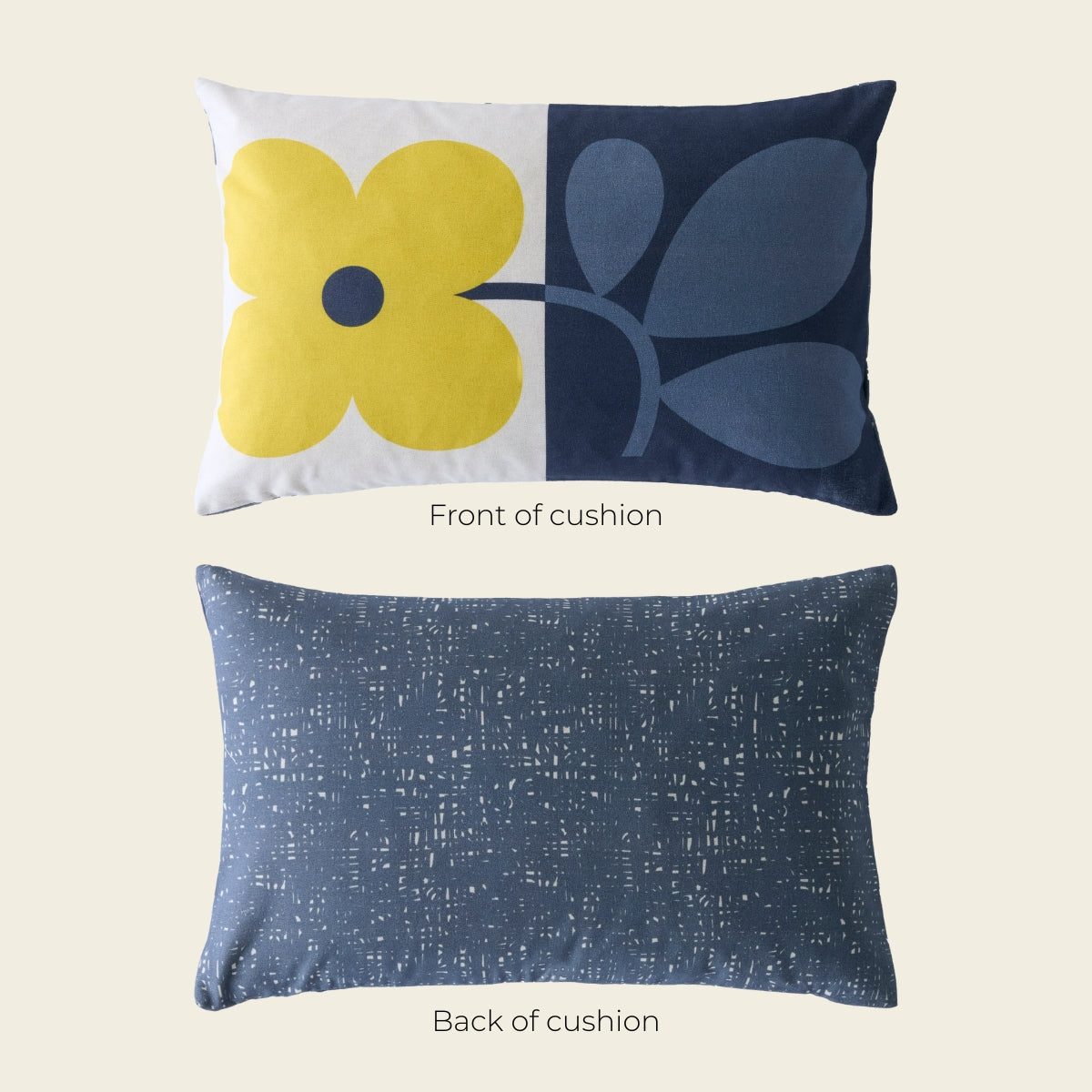 Floret Cushion - Dandelion Denim