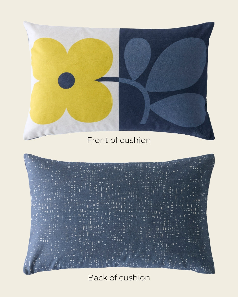 Floret Cushion - Dandelion Denim