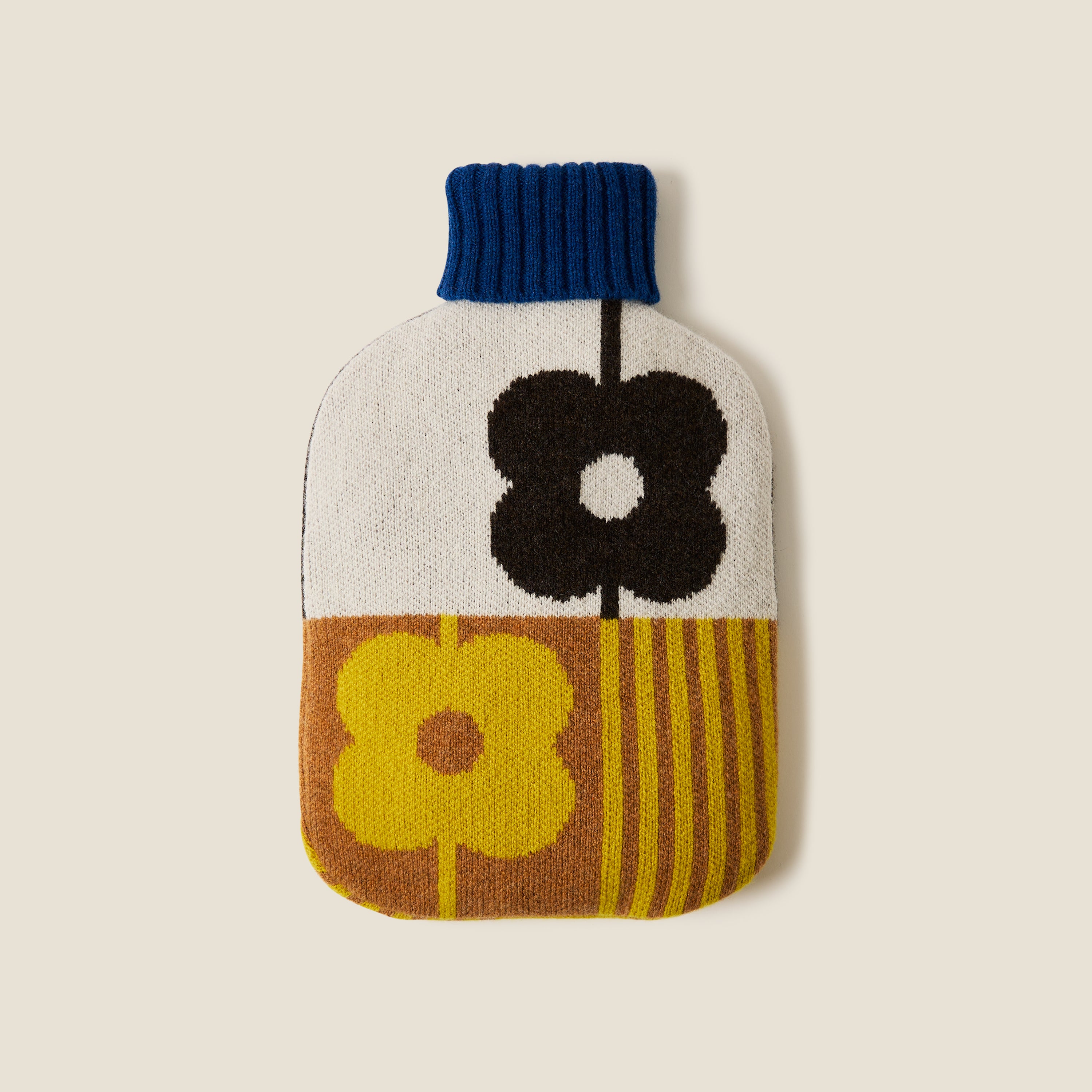Hot Water Bottle Cover - Abacus Chocolate Sunflower