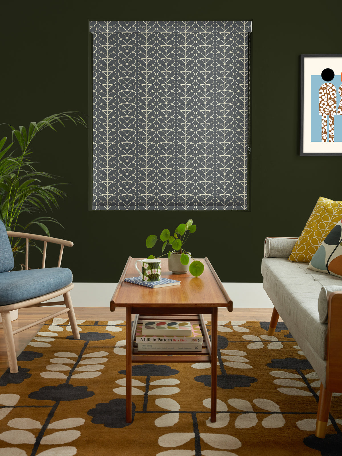 Linear Stem Cool Grey Made to Measure Roller Blind Sample Pack