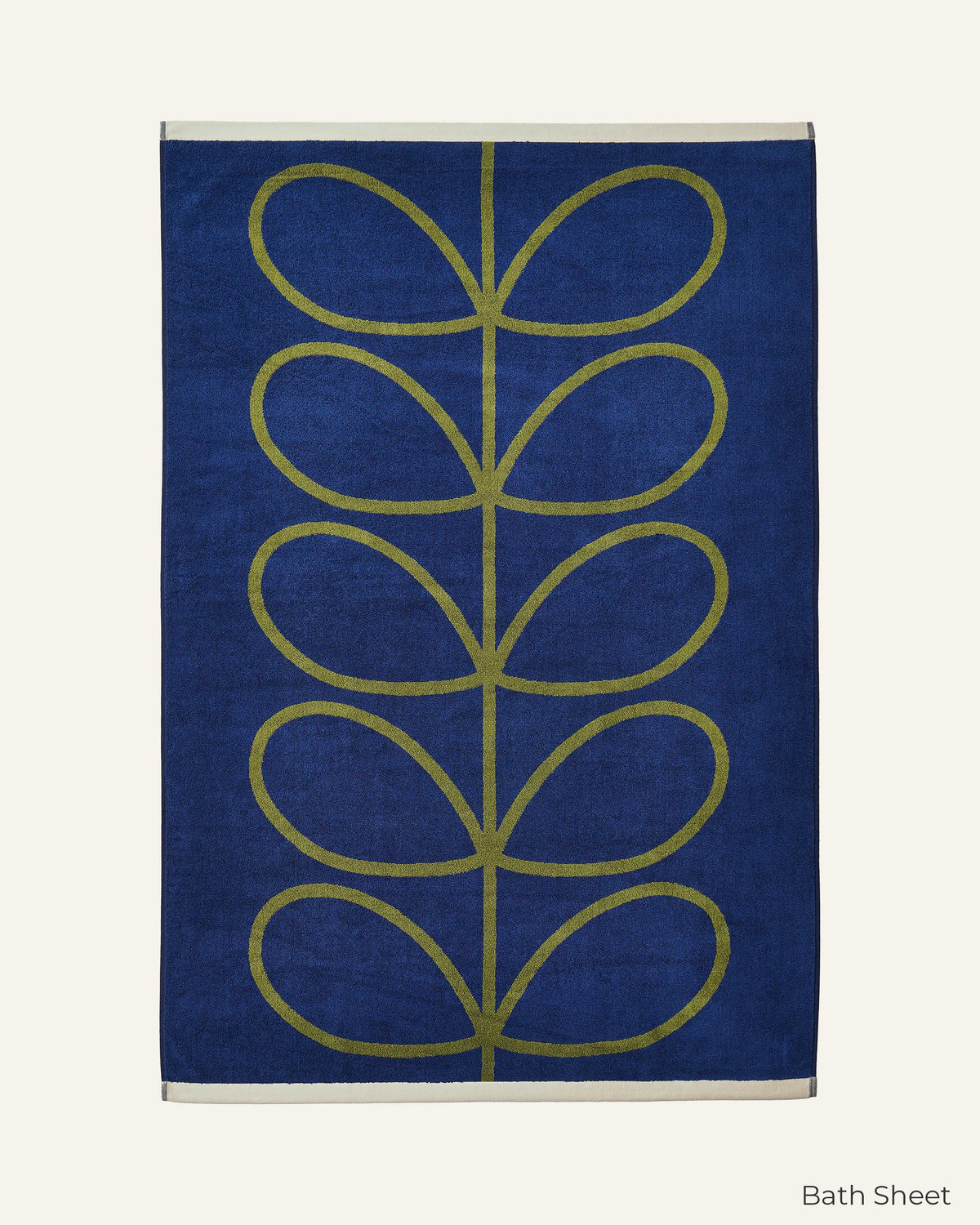 Linear Stem Towels - Navy
