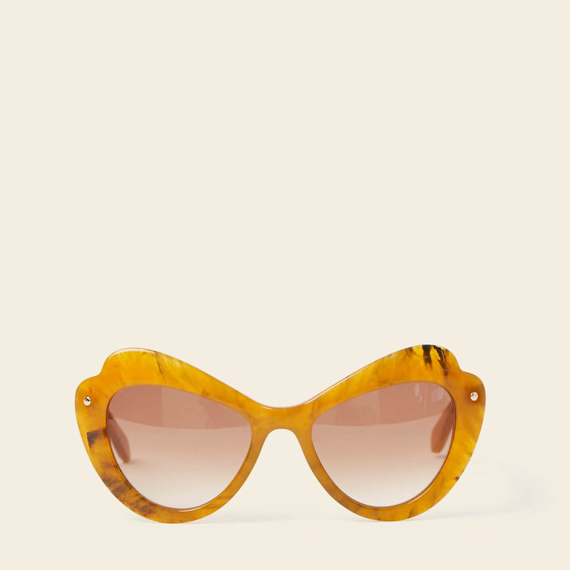 Marisa Sunglasses in Orange Marble by Orla Kiely