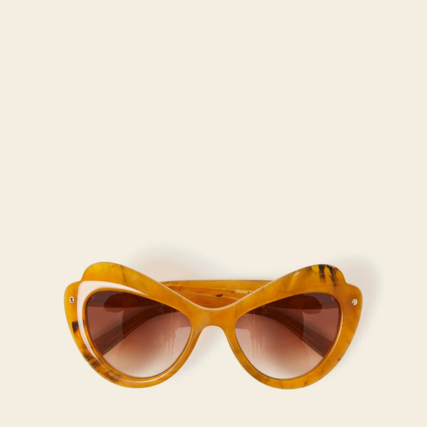 Marisa Sunglasses in Orange Marble by Orla Kiely