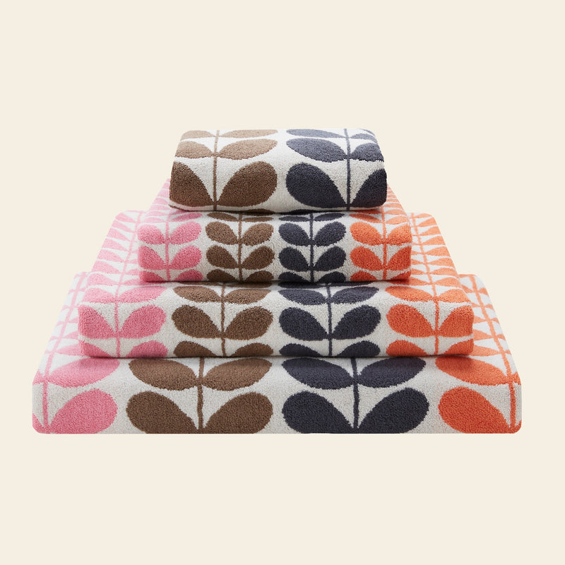 Multi Stem Towels in Auburn by Orla Kiely