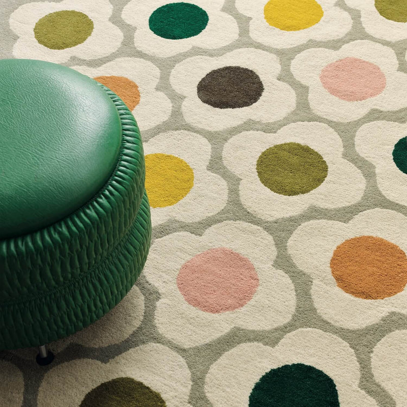 Orla Kiely Spot Flower Multi Rug Close Up