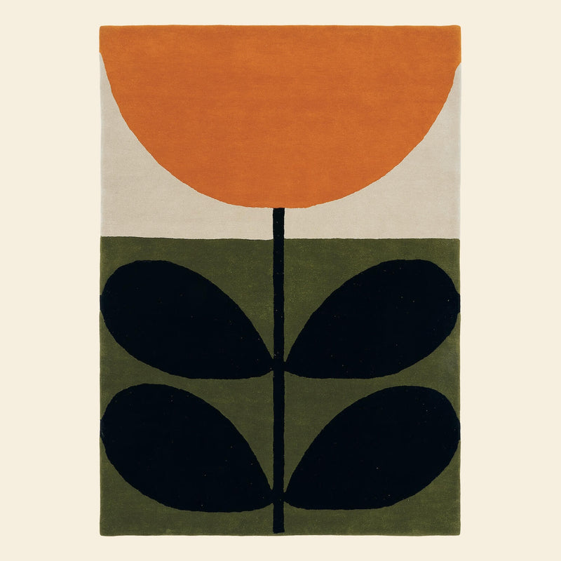 Orla Kiely Stem Black Rug