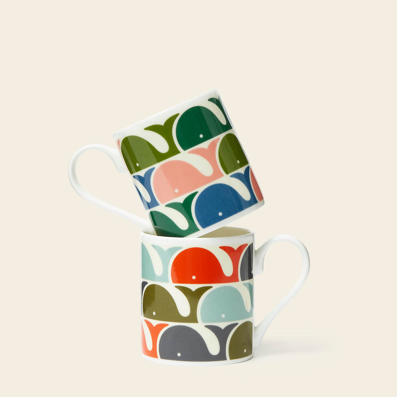 Orla Kiely Whale Print Mugs Product Image