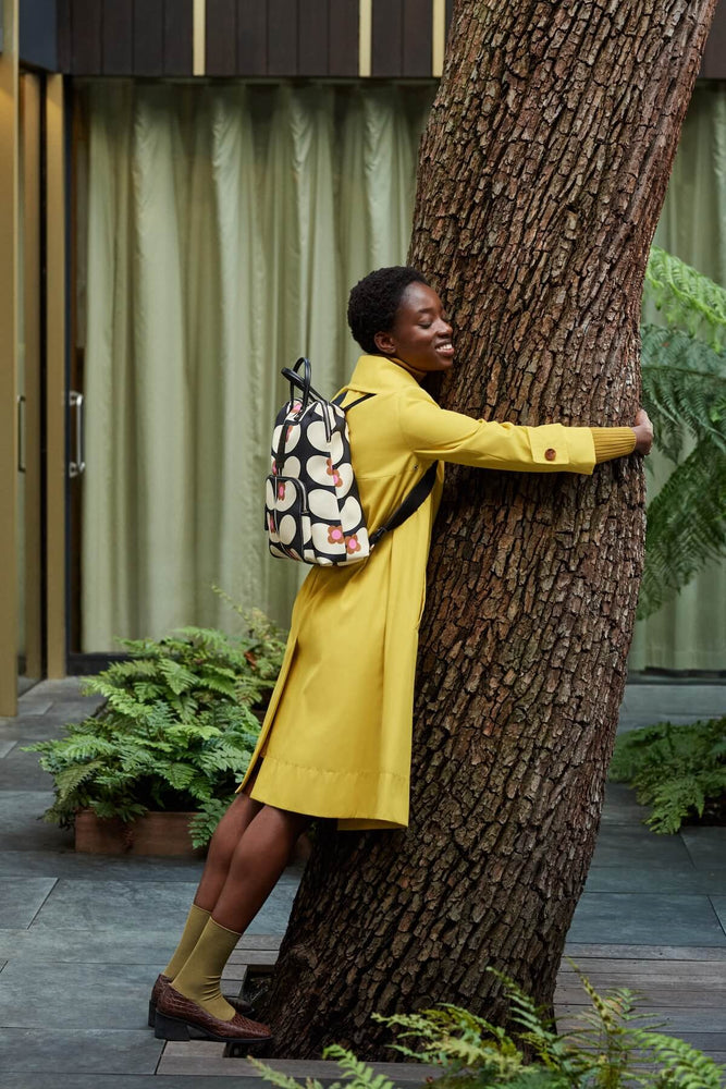 Tree hugging with a stem Orla Kiely rucksack