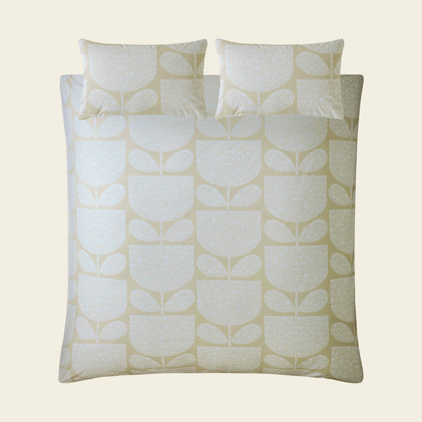 Orla Kiely Block Stem Cream bed linen