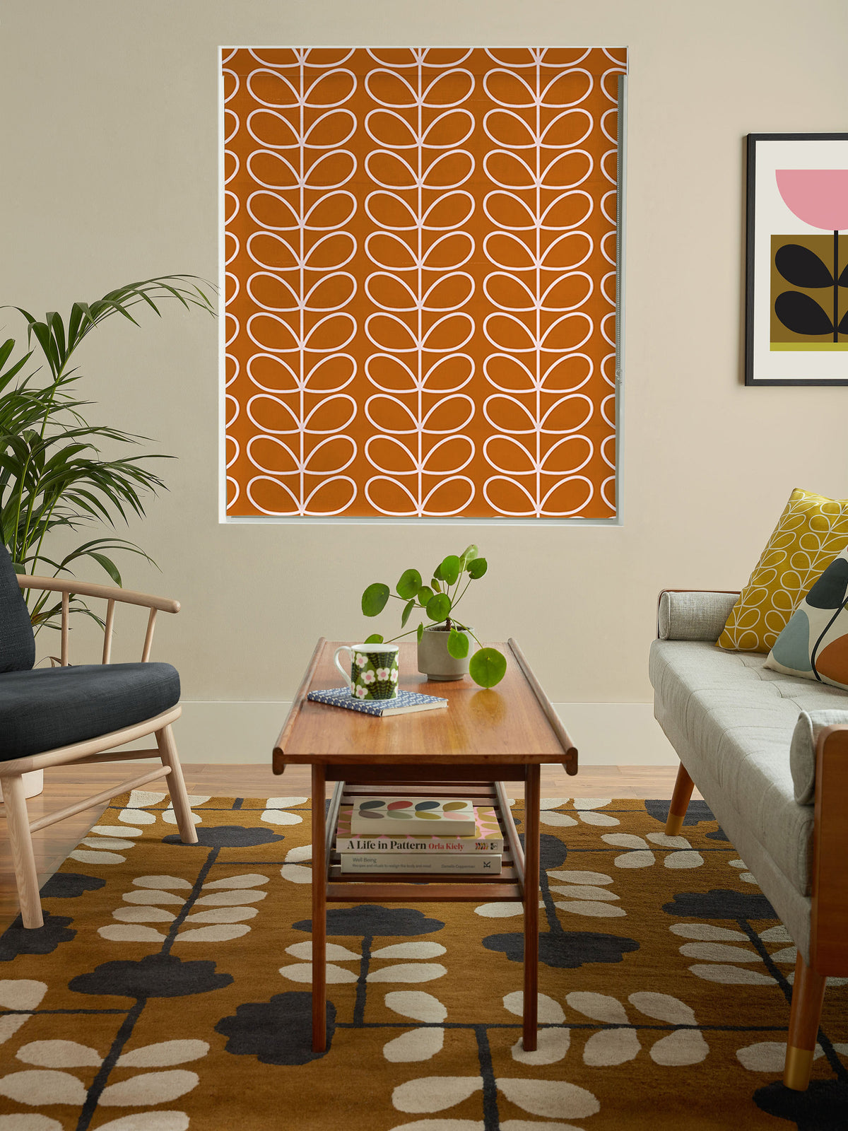 Persimmon Jumbo Linear Stem Made to Measure Roman Blind