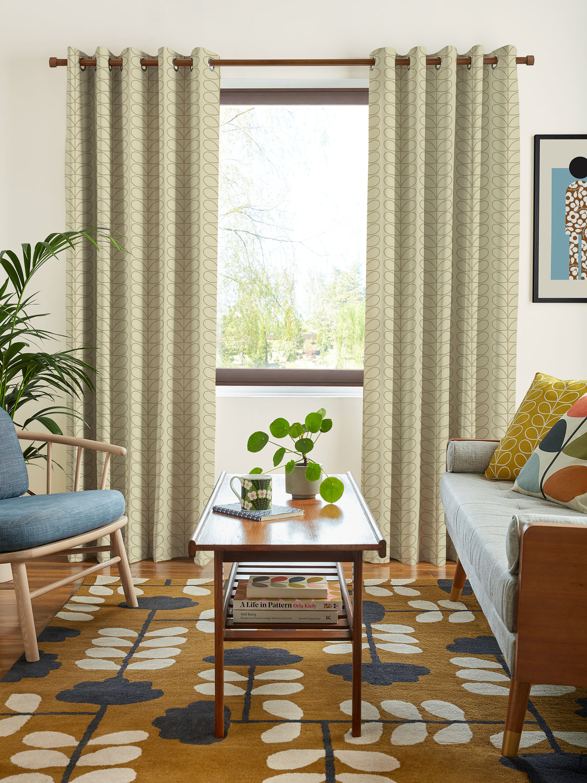 Linear Stem Natural Made to Measure Curtain