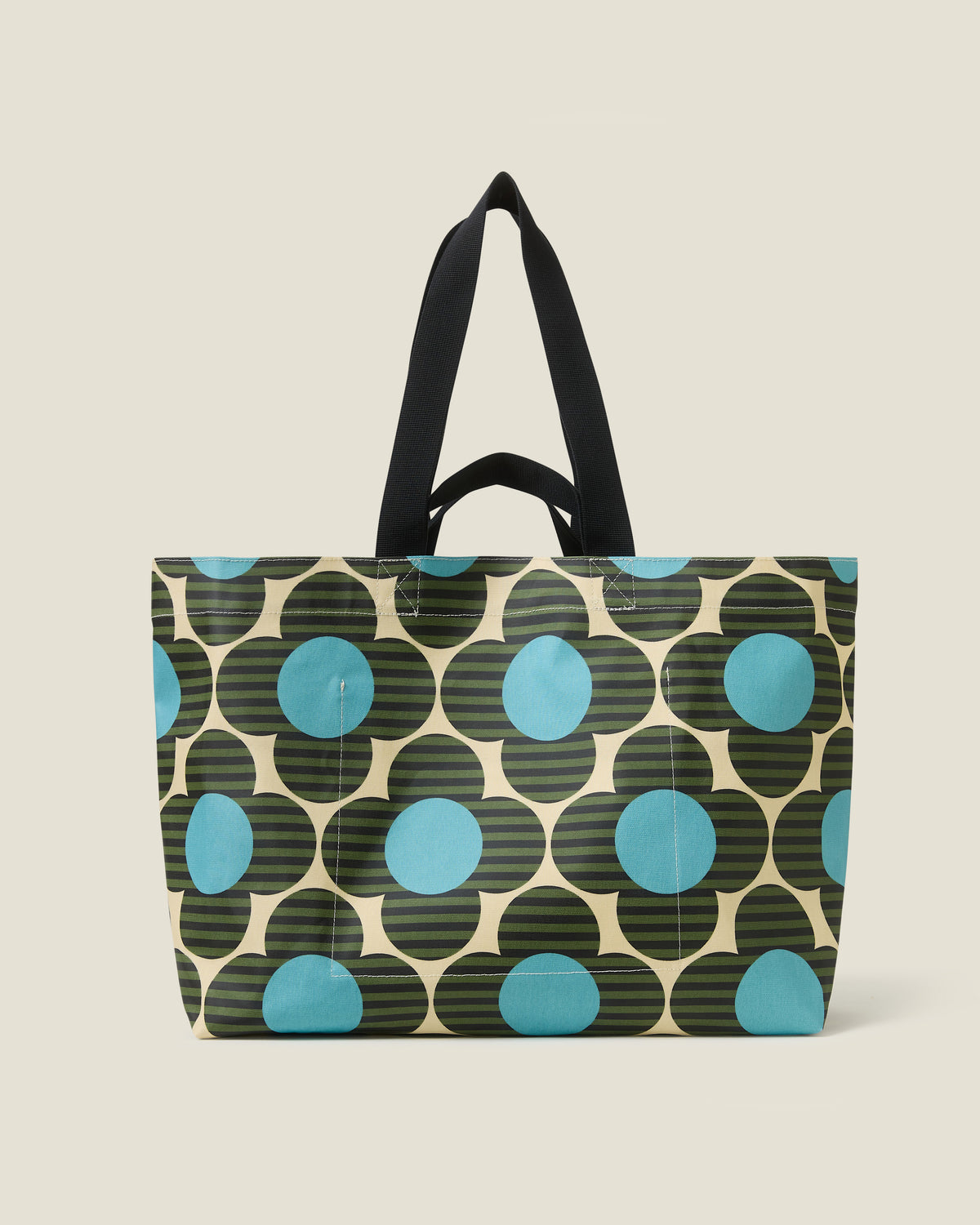 Roll Out Large Tote - Stripe Flower Spot Calypso