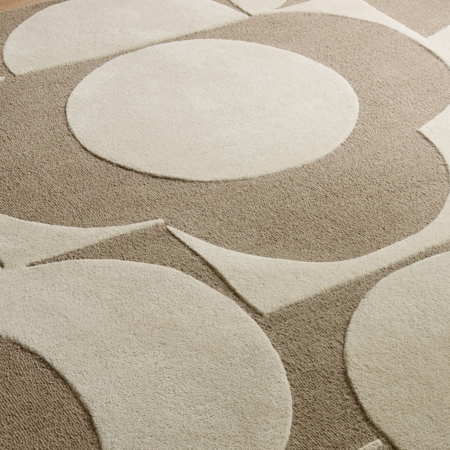 Prism Flower Rug - Mushroom Ecru