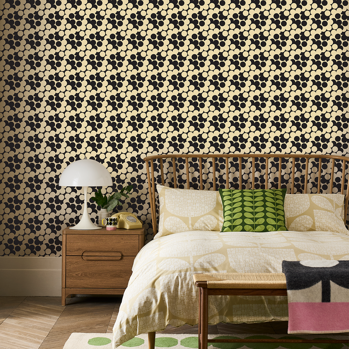 Puzzle Flower Mono Wallpaper