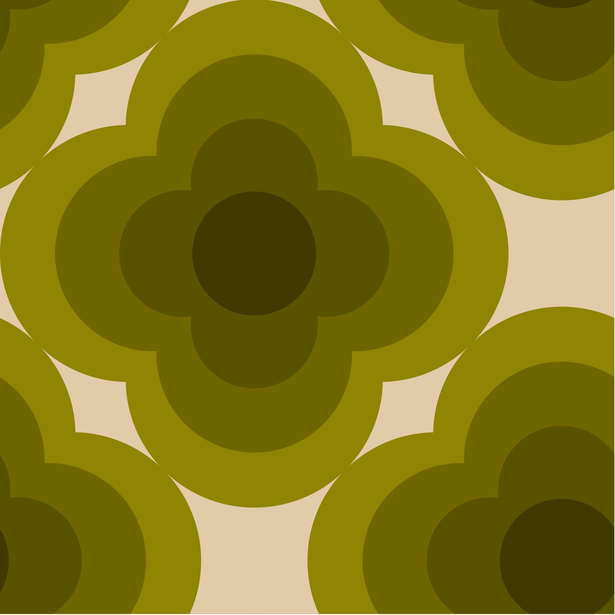 Radial Flower Seagrass Wallpaper