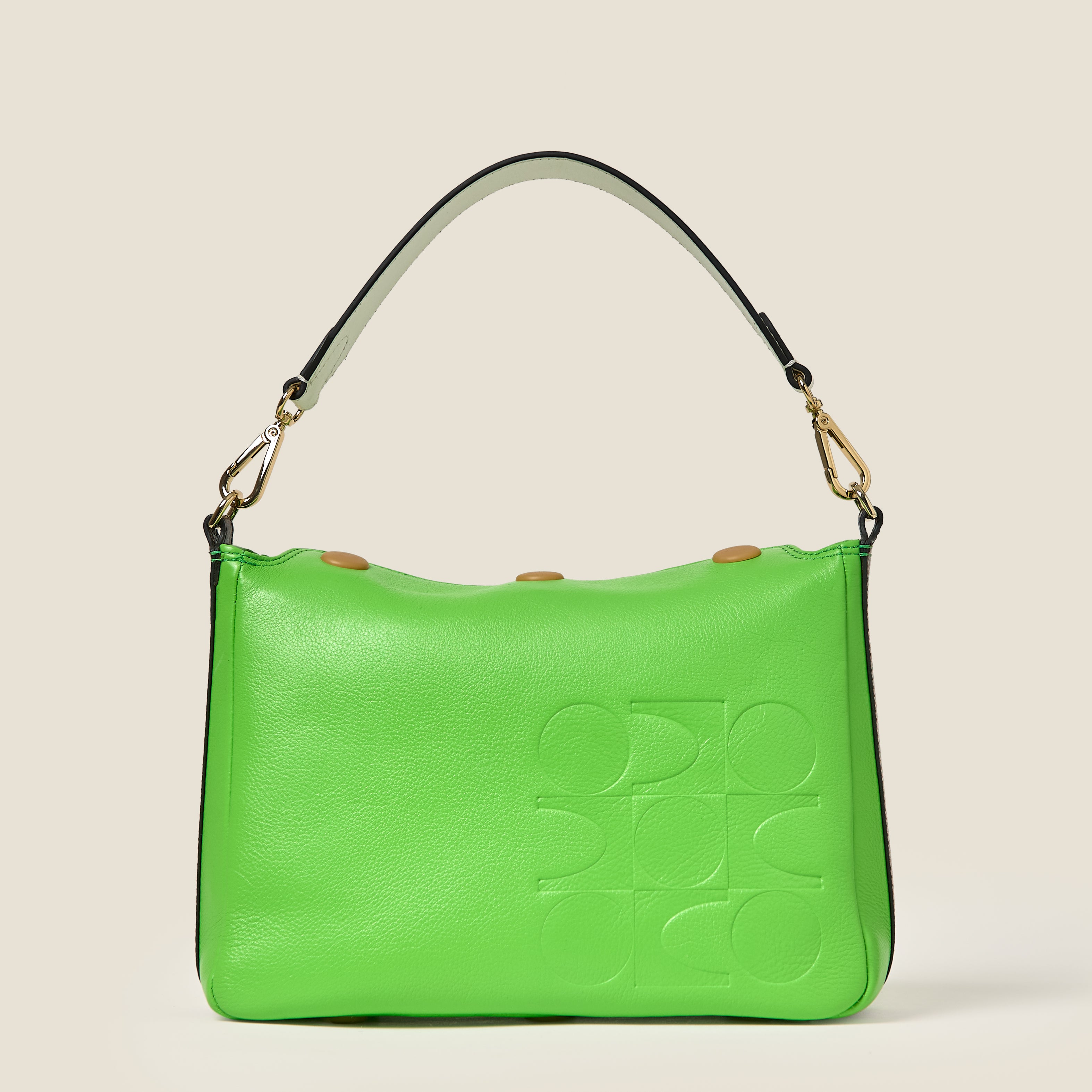 Small Softie Leather Shoulder Bag - Lawn Green
