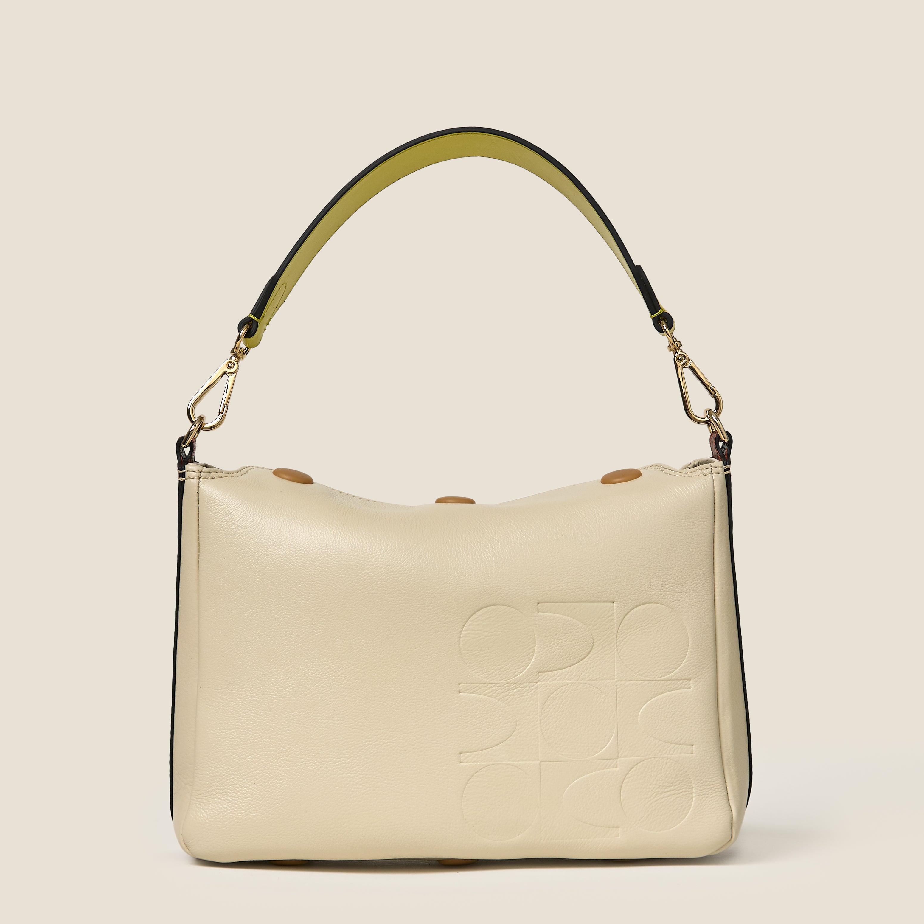 Small Softie Leather Shoulder Bag - White Crème