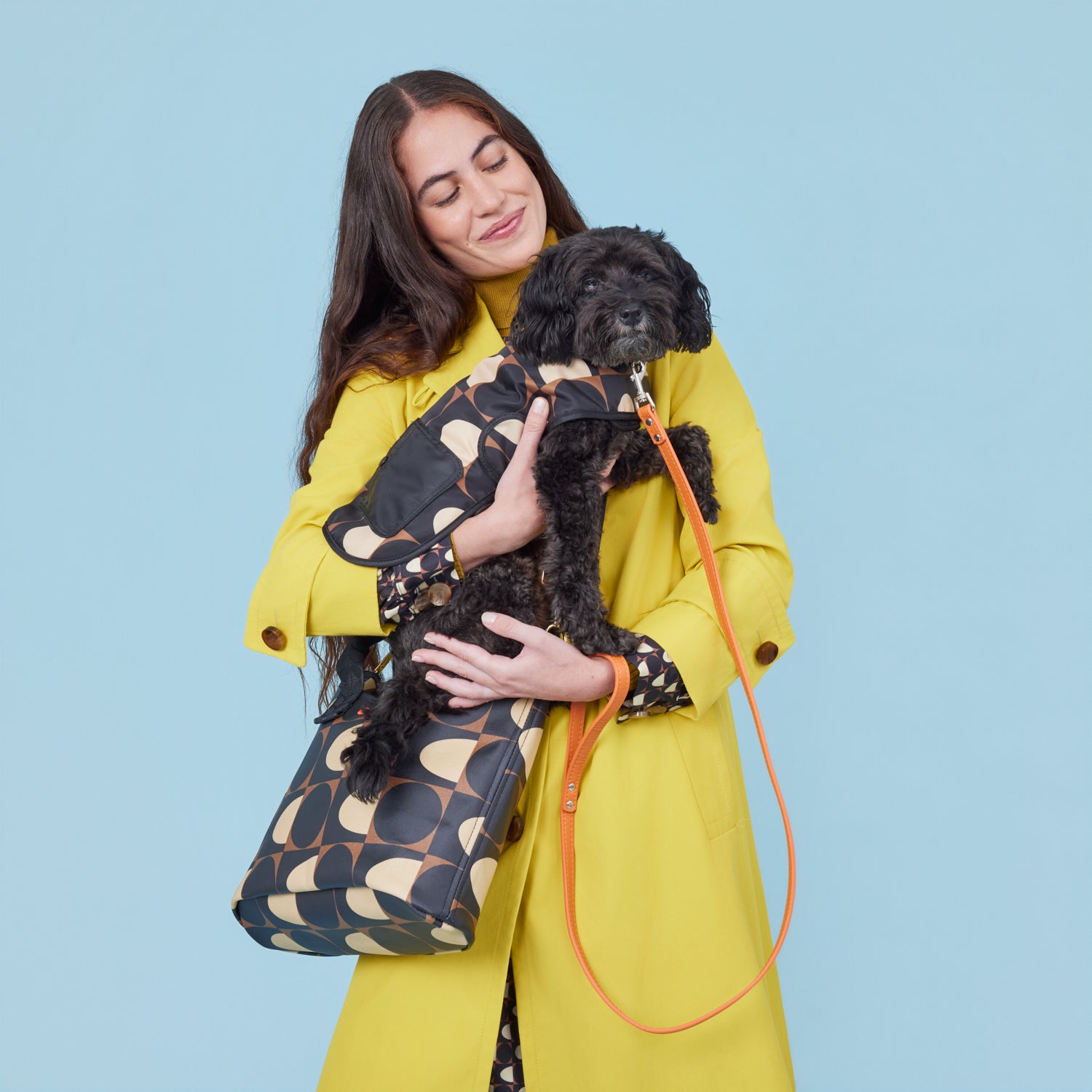 Dog Coat - Spot Square Mocha