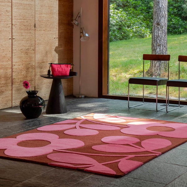 Sprig Stem Rug - Paprika