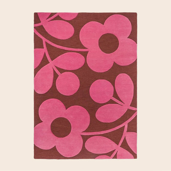 Sprig Stem Rug - Paprika