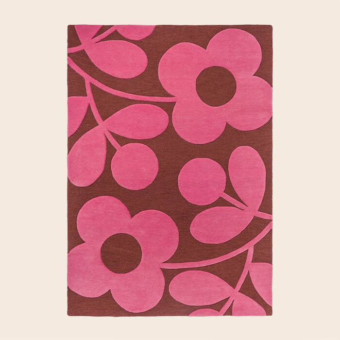 Sprig Stem Rug - Paprika