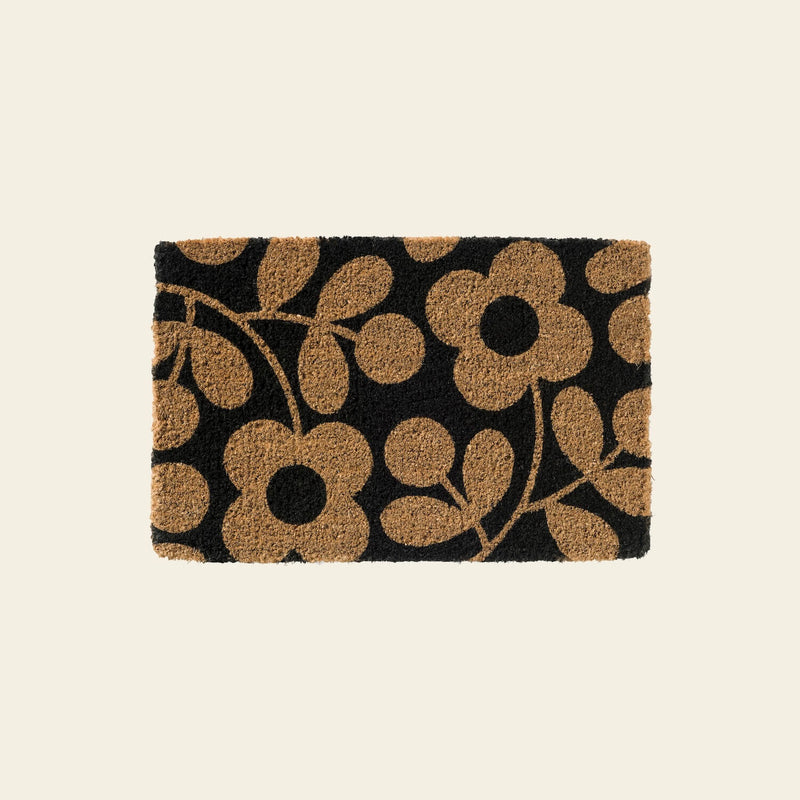 Stem sprig jet Orla Kiely doormat